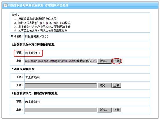 省級(jí)組織單位意見上傳頁(yè)面