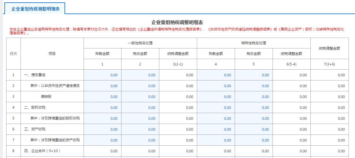 A105110政策性搬遷納稅調整明細表