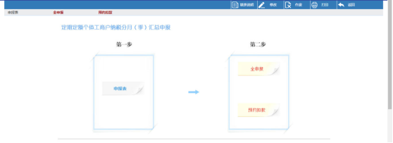 定期定額個(gè)體工商戶納稅分月（季）匯總申報(bào)