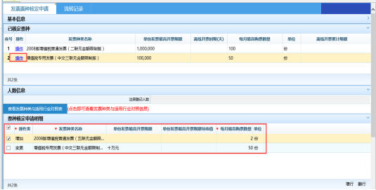 票種核定申請明細(xì)