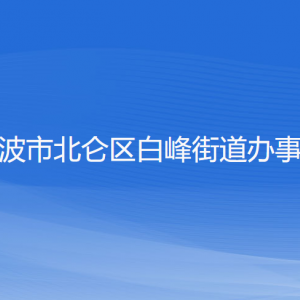 寧波市北侖區(qū)白峰街道辦事處各部門負責人和聯(lián)系電話