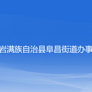 岫巖滿族自治縣阜昌街道各部門負責人和聯系電話