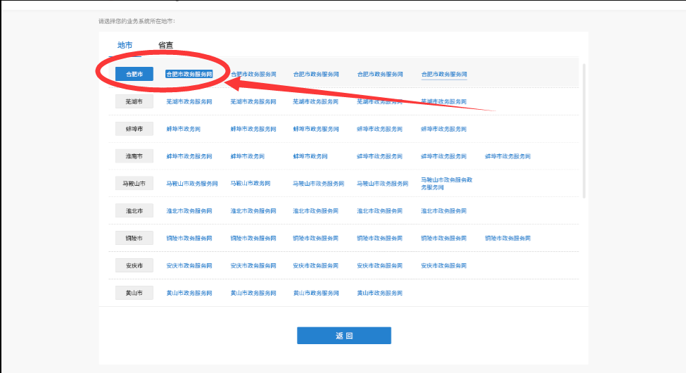 點(diǎn)擊選擇您已注冊(cè)過(guò)的業(yè)務(wù)系統(tǒng)
