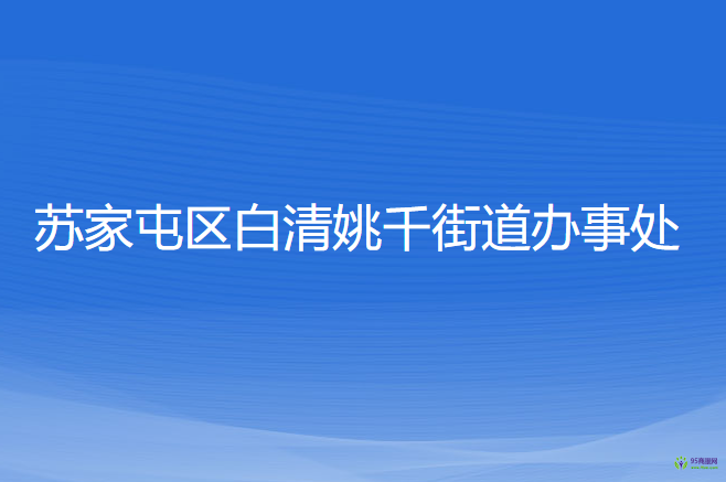 沈陽市蘇家屯區(qū)白清姚千街道辦事處